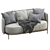 Minotti Tape Sofa: Elegant Modern Design 3D model small image 2