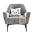 Modern EVE Armchair: Stylish, Versatile, Comfortable 3D model small image 6