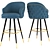 Stylish Deer Bar Chair 3D model small image 2