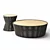 Lakewood Drum: Chic Side-Coffee Table 3D model small image 2