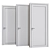Elegant Soft White Doors 3D model small image 3