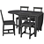 Gamleby Dining Set - Antique & Grey 3D model small image 6