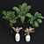 Golden Glow: Ceramic Vases Collection 3D model small image 2