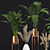 Golden Glow: Ceramic Vases Collection 3D model small image 4