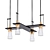 Elegant Erlenmeyer 4-Light Pendant 3D model small image 1