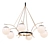 Italian Brilliance: Brass Chandelier 3D model small image 1