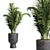 Concrete Palm Tree Vase: Indoor Plant 63 Pot 3D model small image 1