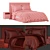 Elegant Wabi Sabi Bed 3D model small image 7