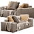 Blanche Melia Sofa: Stylish Comfort 3D model small image 2