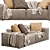 Blanche Melia Sofa: Stylish Comfort 3D model small image 4