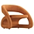 Elegant Smile Chair: The Perfect Blend of Comfort and Style 3D model small image 1