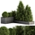 Nature's Oasis: Outdoor Plant Box with Tree 3D model small image 1