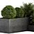 Nature's Oasis: Outdoor Plant Box with Tree 3D model small image 3