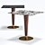 Atlanta Marble-Top Wooden Table 3D model small image 1