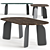 Bavaresk Oval Marble Table - Elegant Dining Design 3D model small image 2