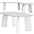 Bavaresk Oval Marble Table - Elegant Dining Design 3D model small image 3
