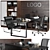 Modern Office Furniture Set 3D model small image 1