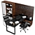 Modern Office Furniture Set 3D model small image 4