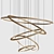 Elegant Ring Chandelier 3D model small image 1