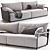 Luxury Italian Giorgetti Sofa 3D model small image 1