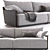 Luxury Italian Giorgetti Sofa 3D model small image 3