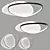 Modern LED Ceiling Lamp - Multiple Color Options (55x46 cm) with Link 3D model small image 1