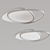 Modern LED Ceiling Lamp - Multiple Color Options (55x46 cm) with Link 3D model small image 3