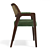 Rustic Leather and Rattan Chair 3D model small image 10