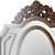 Elegant Carved Mirror - 500x640mm 3D model small image 3