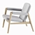 Vintage Buck Chair JH523 - Danish Design 3D model small image 6