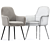 Eula Modern Accent Chair 3D model small image 3