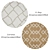 Round Rugs Set: VRayFur, Displacement, Materials 3D model small image 2