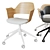 Elegant Office Conference Chair 3D model small image 1