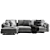 Elegant Bonaldo Ever More Sofa 3D model small image 5