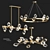 Elegant Nordic Crystal Chandelier 3D model small image 1