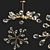 Elegant Nordic Crystal Chandelier 3D model small image 2