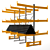 Metal Cantilever Storage Shelves 3D model small image 3