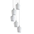 Aarush Multi-Light Pendant: Stylish, Versatile Lighting 3D model small image 2