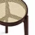 Rattan Oak Stool: Stackable & Solid 3D model small image 4