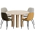 Scandinavian Styling: Fredericia 5-Piece Dining Set 3D model small image 5