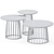 Minimalist Calico Side Table Set 3D model small image 2