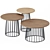 Minimalist Calico Side Table Set 3D model small image 3