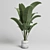 Handmade Concrete Vase Indoor Plant 3D model small image 3