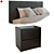 Victoria Bed with TM450 Nightstands 3D model small image 4
