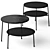 Modern Duo Coffee Tables Set 3D model small image 1