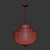 Rose Gold Metal Chandelier 3D model small image 3