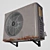 Rustic Outdoor A/C Unit: 2015 Version 3D model small image 13