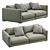 Elegant Poliform BRISTOL 1 Sofa 3D model small image 4