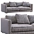 Elegant Poliform BRISTOL 1 Sofa 3D model small image 5