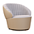 Contemporary CONSONANCE Armchair by Roche Bobois 3D model small image 1